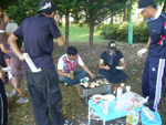 2008/08/31・第1回アミューズ工房運動会・打ち上げ（焼肉）・01